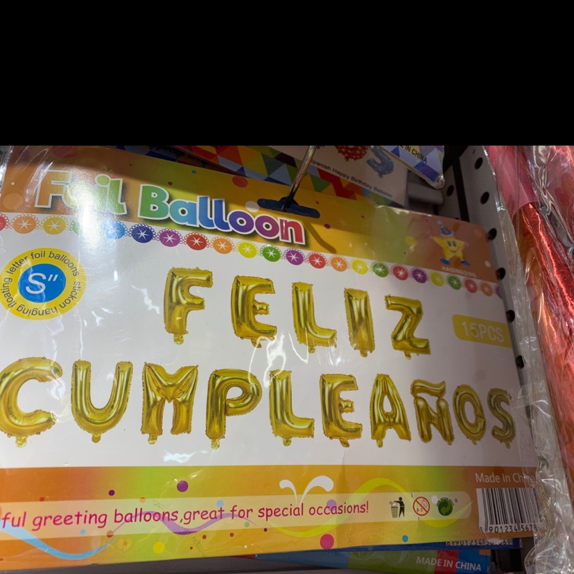 Wholesale of Spanish-language balloon party decorations