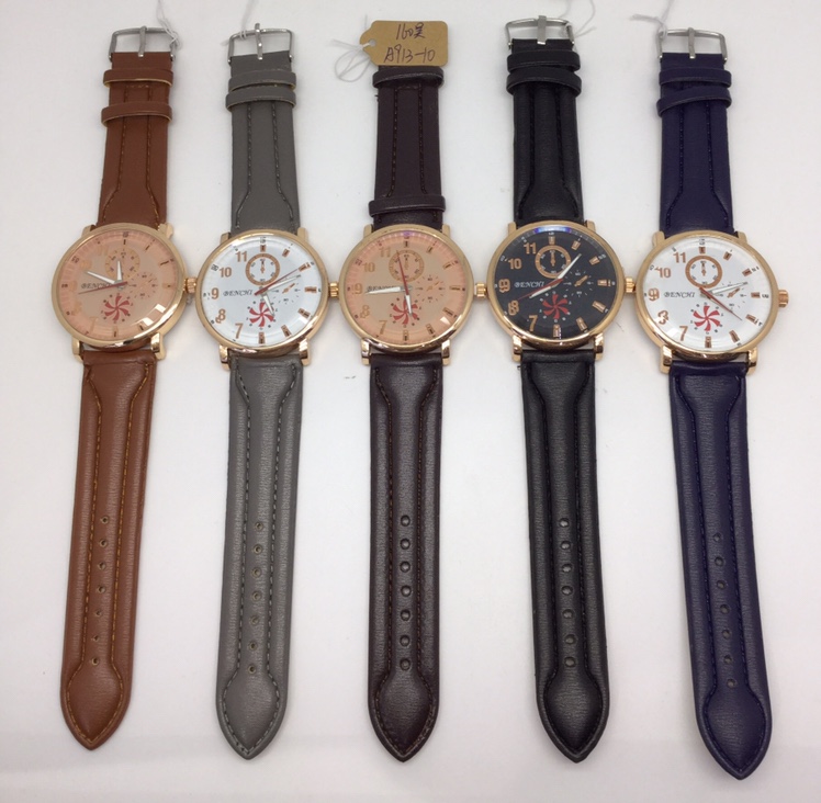 New men's leather watch export domestic wholesale men's quartz watch thumbnail