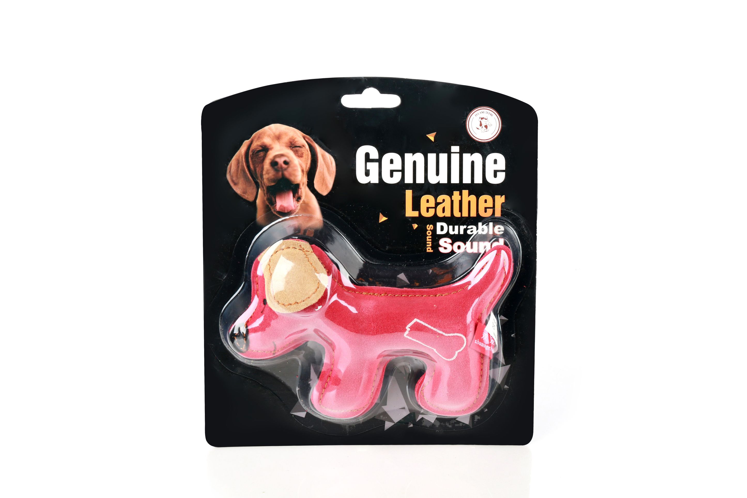 A pure cowhide toy for a dog that is resistant to biting Specification image