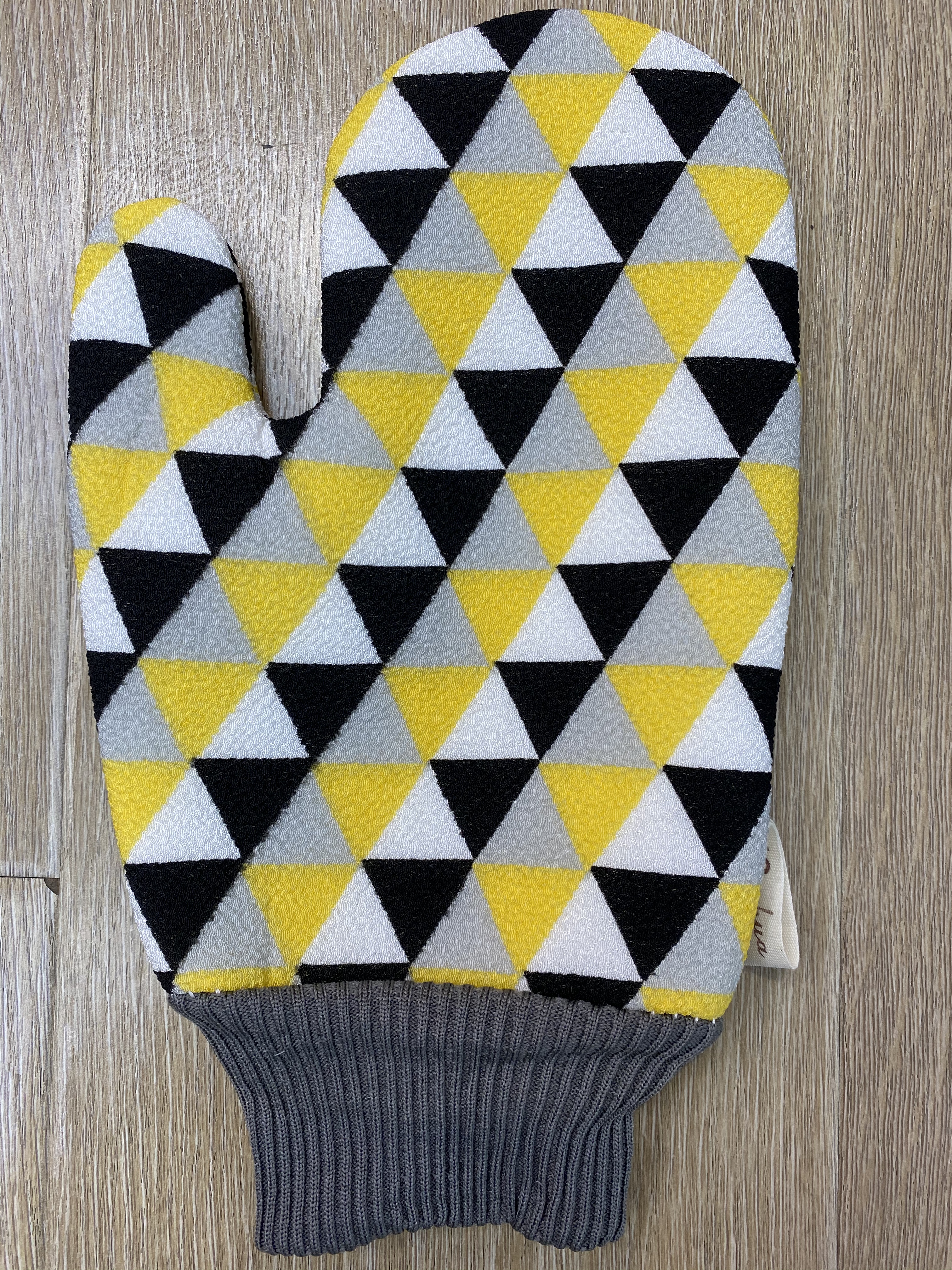 Jen flower bath towel bath gloves color triangle thumb bath gloves Item Picture