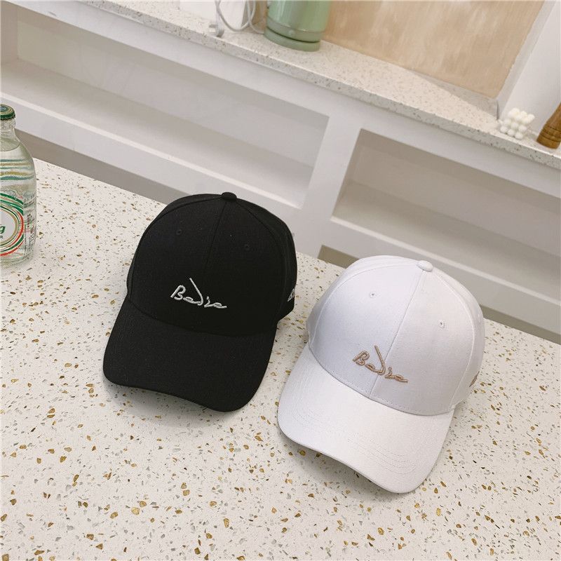 黑白系列绣花BZ字母棒球男女时尚百搭韩版棒球帽情侣简约休闲帽子详情图3