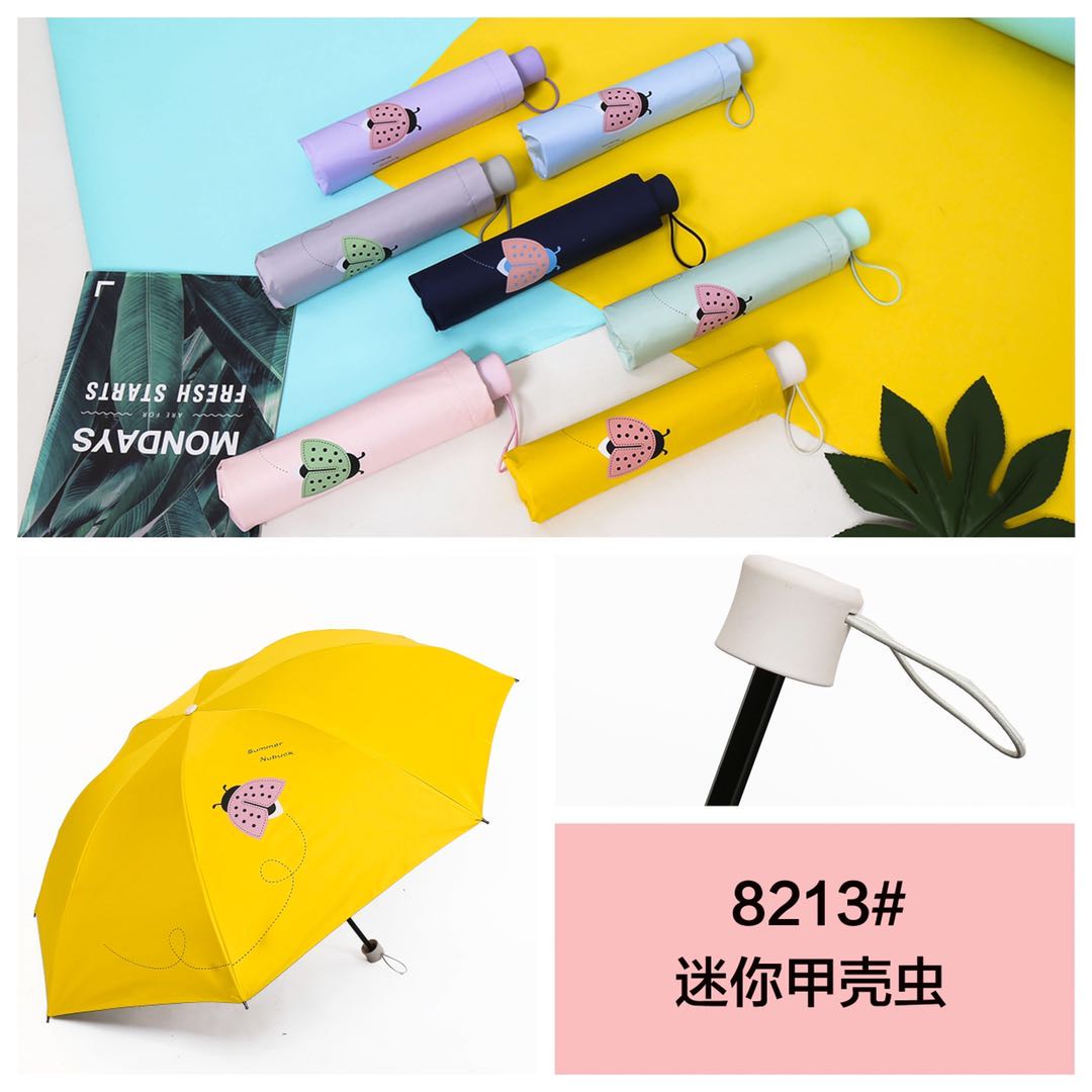 Sun Umbrella, Female Sunscreen, Uv Protection, Rain And Sunshine Umbrella, Folding, Easy To Carry