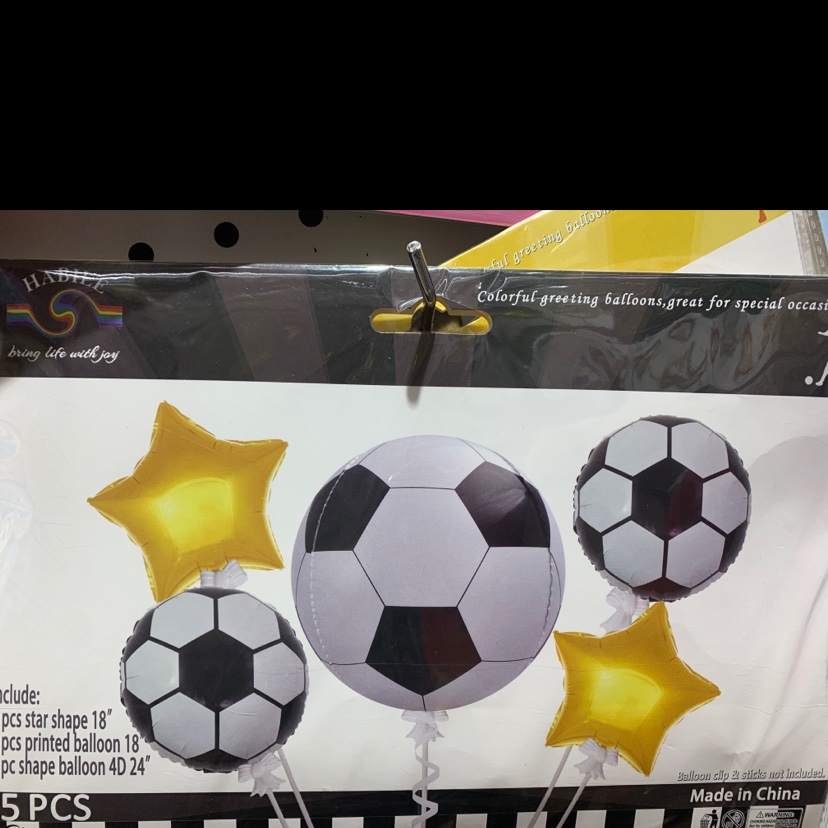 Wholesale of football aluminum film balls, balloons and party decoration supplies