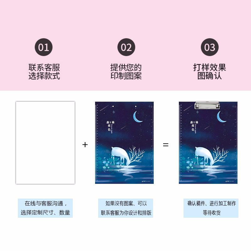 The manufacturer's best-selling multi-functional writing pad, student examination pad, document cardboard holder, a4 customized detail image 2