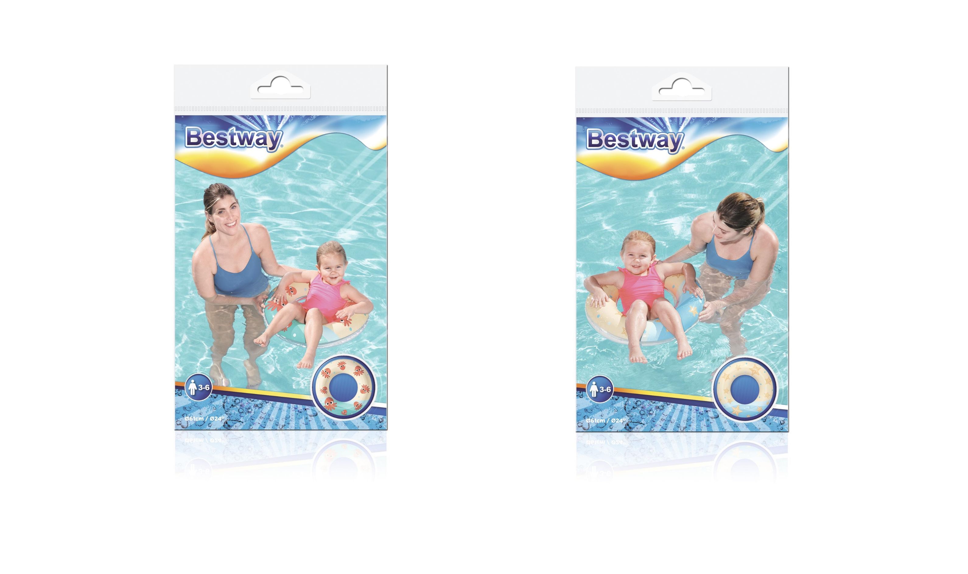 Bestway® Φ24"/Φ61cm 泳圈 海星章鱼儿童泳圈详情图8