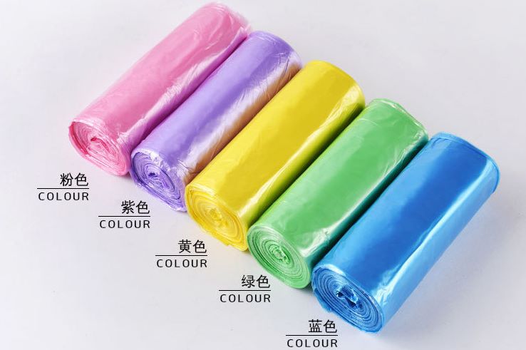 垃圾袋一次性家用手提点断式加厚黑色彩色背心抽绳式分类大号批发详情图2