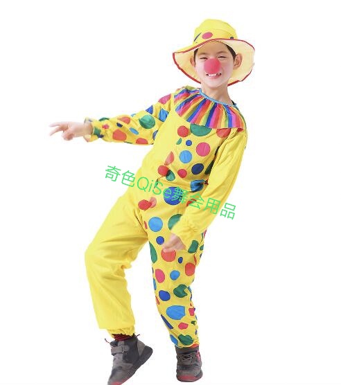 Clown costume clown costume party costume Festival costume Halloween costume festival costume show costume party supplies festival props party supplies Halloween supplies stage makeup
