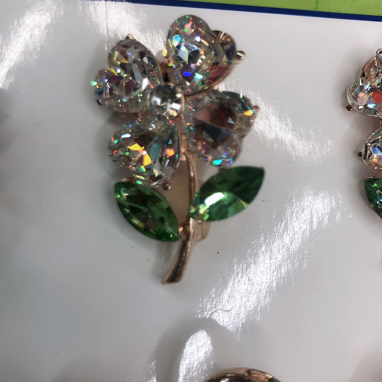 Small glass diamond corsage thumbnail