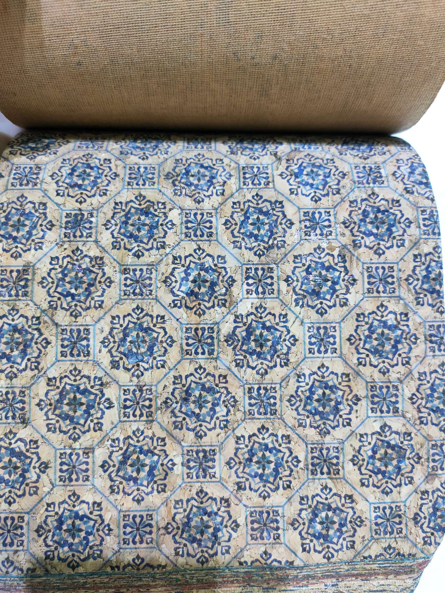 Cork print series four leather material patterns detail image 1