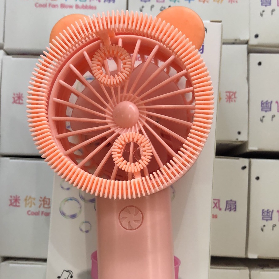 Bubble inside bubble fan bubble machine