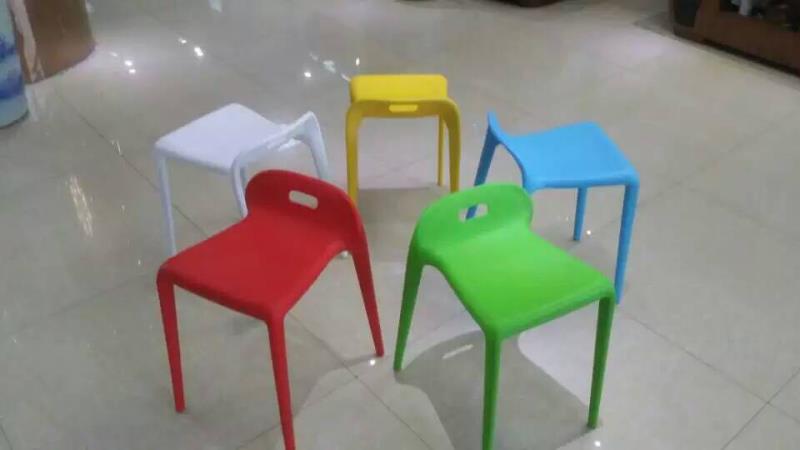 Horse chair plastic stool modern simple household chair thickened into a dining stool fashion creative set of stools dining chair