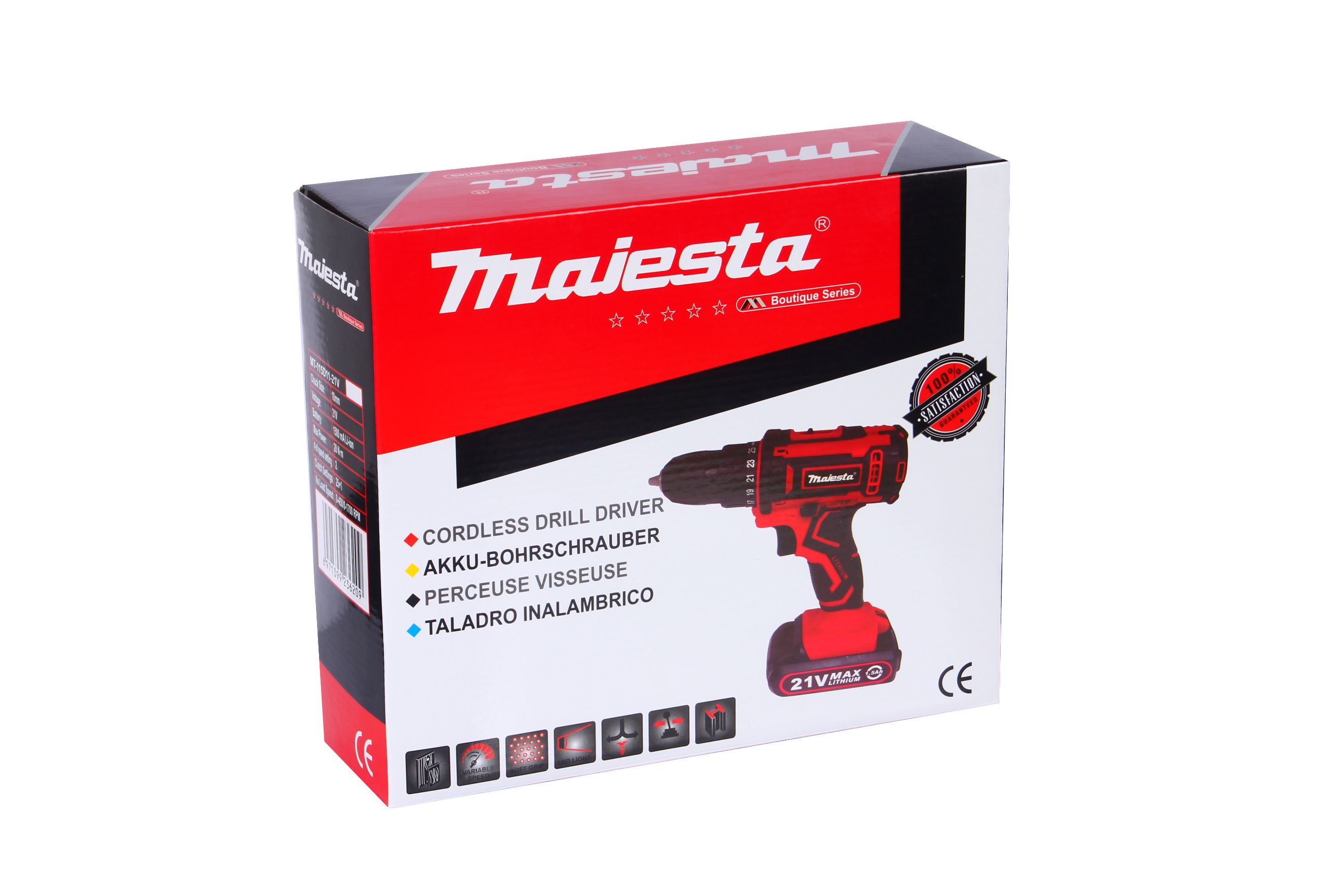 21V Cordless Drill Driver 1500Ma Item Picture