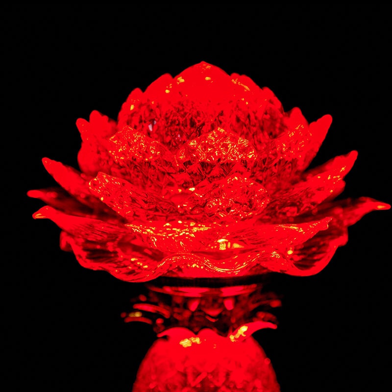 Lámpara de ofrenda frente a buda lámpara de dios de la riqueza LED wangcai luz auspiciosa para el hogar lámpara de ofrenda 10 wangcai lámpara de loto undefined