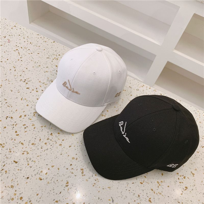 黑白系列绣花BZ字母棒球男女时尚百搭韩版棒球帽情侣简约休闲帽子详情图1