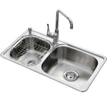SAKURA/樱花厨房水槽单槽洗菜盆304不锈钢家用水池洗碗池水盆