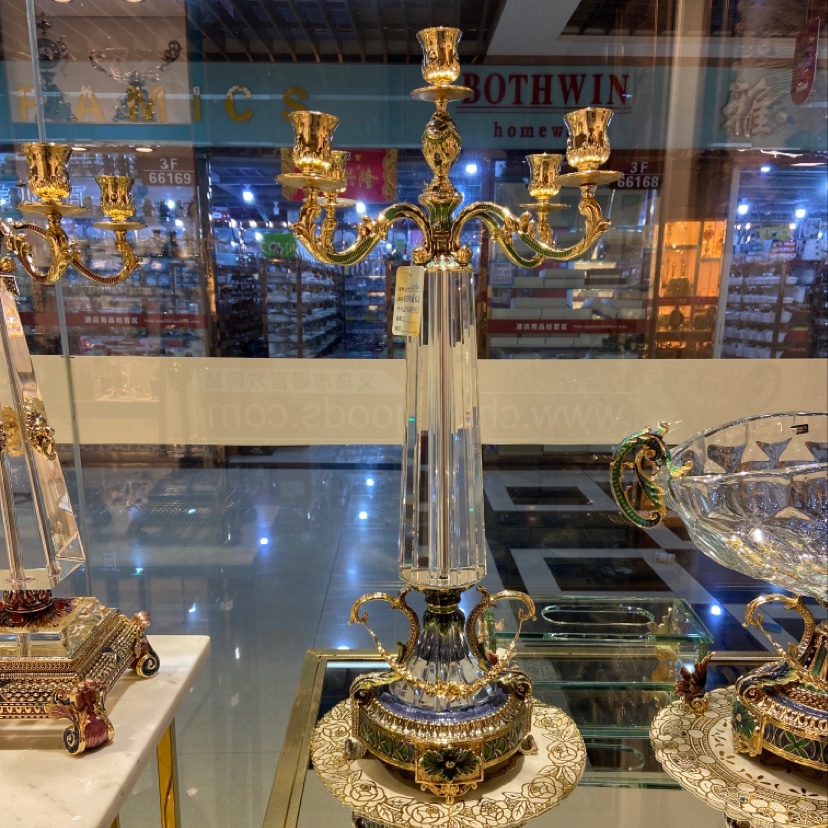 普罗旺斯烛台珐琅彩浮雕花瓶插花干花平安纳福客厅办公室玄关摆件博古架装饰