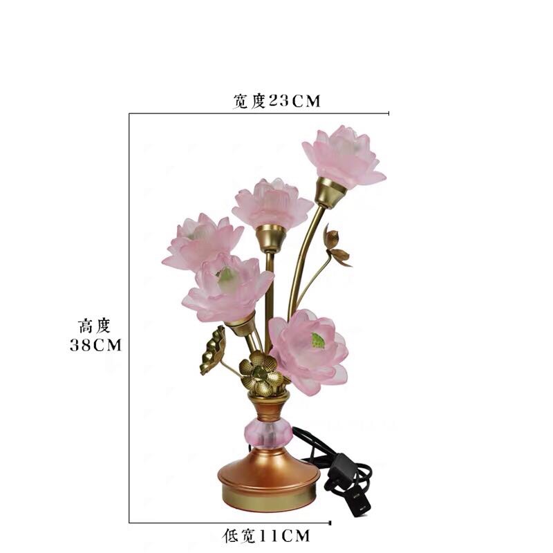 The ancient method of offering lamps in front of the Buddha, the household lotus lamp, the long-lasting lamp, the five-grade glass lotus lamp, and the seven-color changing light undefined