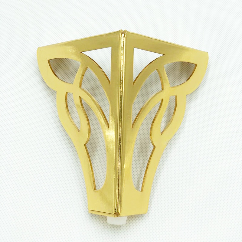 Factory direct sales metal coffee table sofa feet hardware accessories Gold furniture feet hollow butterfly bed legs