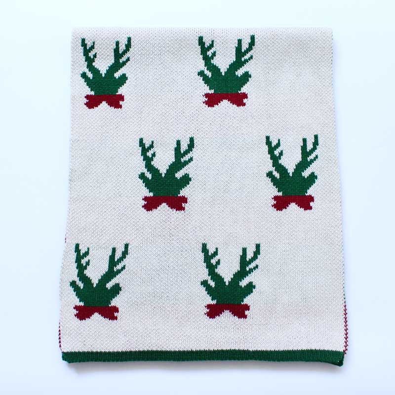 Christmas Deer Knit Scarf