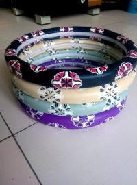 Car Leather Carbon Steering Wheel Cover Four Seasons General Circular Hand Seam Cover Non-Slip Supplies
