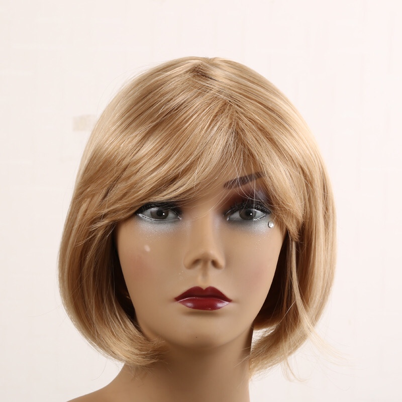 Beige student wig
