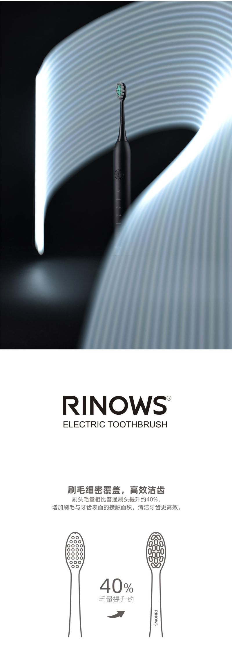 RINOWS | 瑞那士声波电动牙刷RD306详情图2