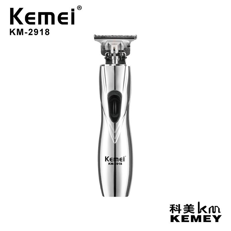 Cross-border manufacturers directly supply Kemei KM-2918 professional barber scissors hollowed-out cutter head electric cutting scissors engraving scissors
