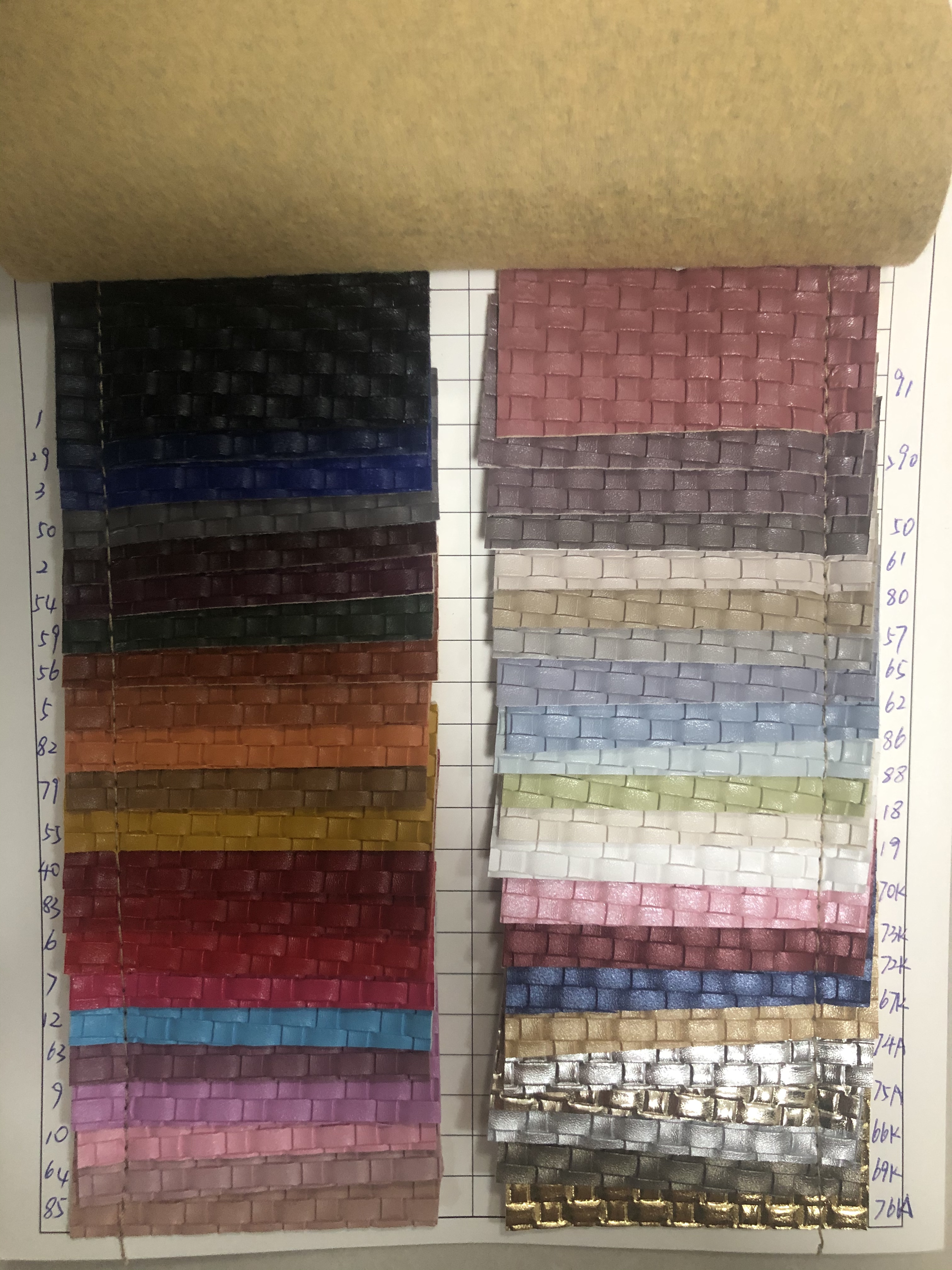 时尚编织 厂家直销热销新款PVC皮革大量现货高中低档箱包沙发鞋材超迁面料产品图