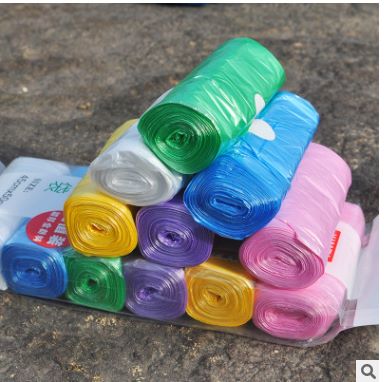 垃圾袋一次性家用手提点断式加厚黑色彩色背心抽绳式分类大号批发