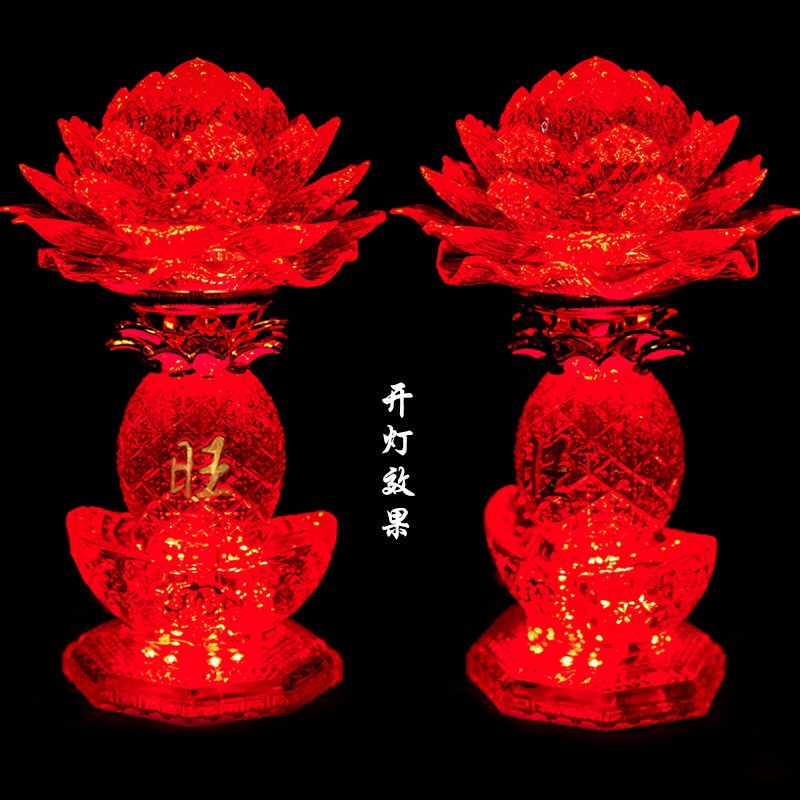 Lámpara de ofrenda frente a buda lámpara de dios de la riqueza LED wangcai luz auspiciosa para el hogar lámpara de ofrenda 10 wangcai lámpara de loto Application Scenario