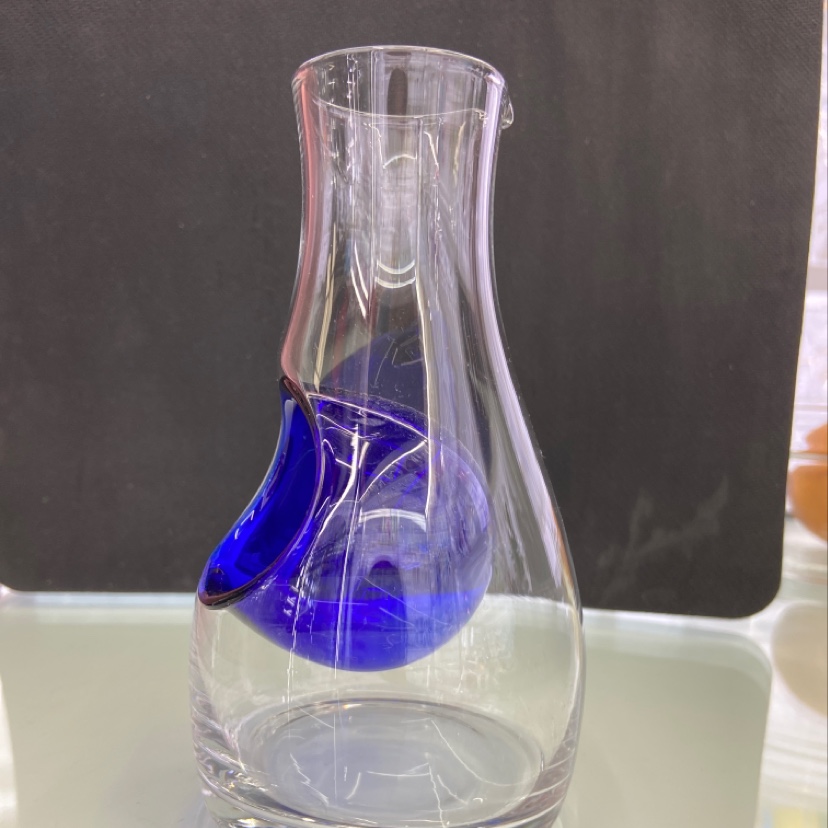 Blue modeling cup mouth glassware beautiful and simple modern style thumbnail