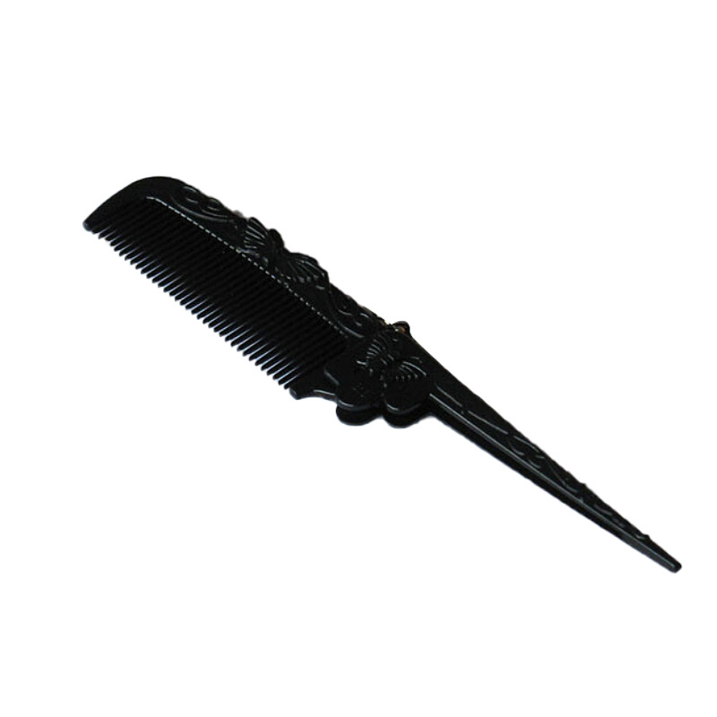 Retro butterfly foldable hairdressing pointed tail comb, folding comb, makeup comb, beating comb and picking comb Item Picture