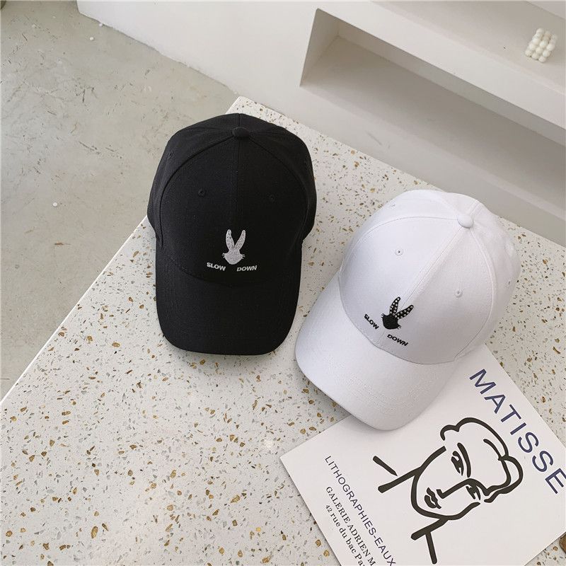 高端兔八哥点钻棒球帽情侣韩版潮时尚百搭街头可调节防晒鸭舌帽详情图3