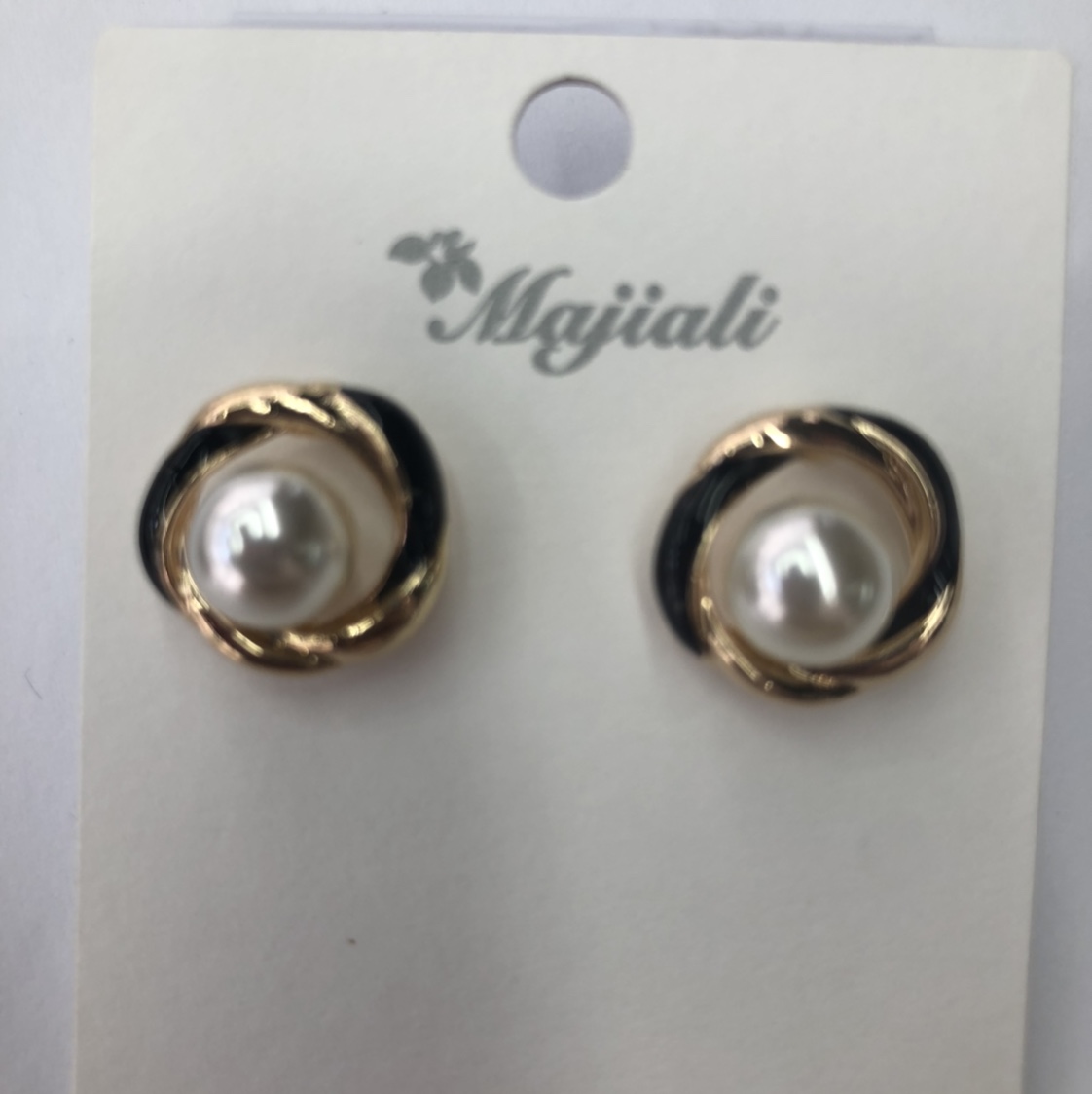 Korean Simple Pearl Drip Earrings