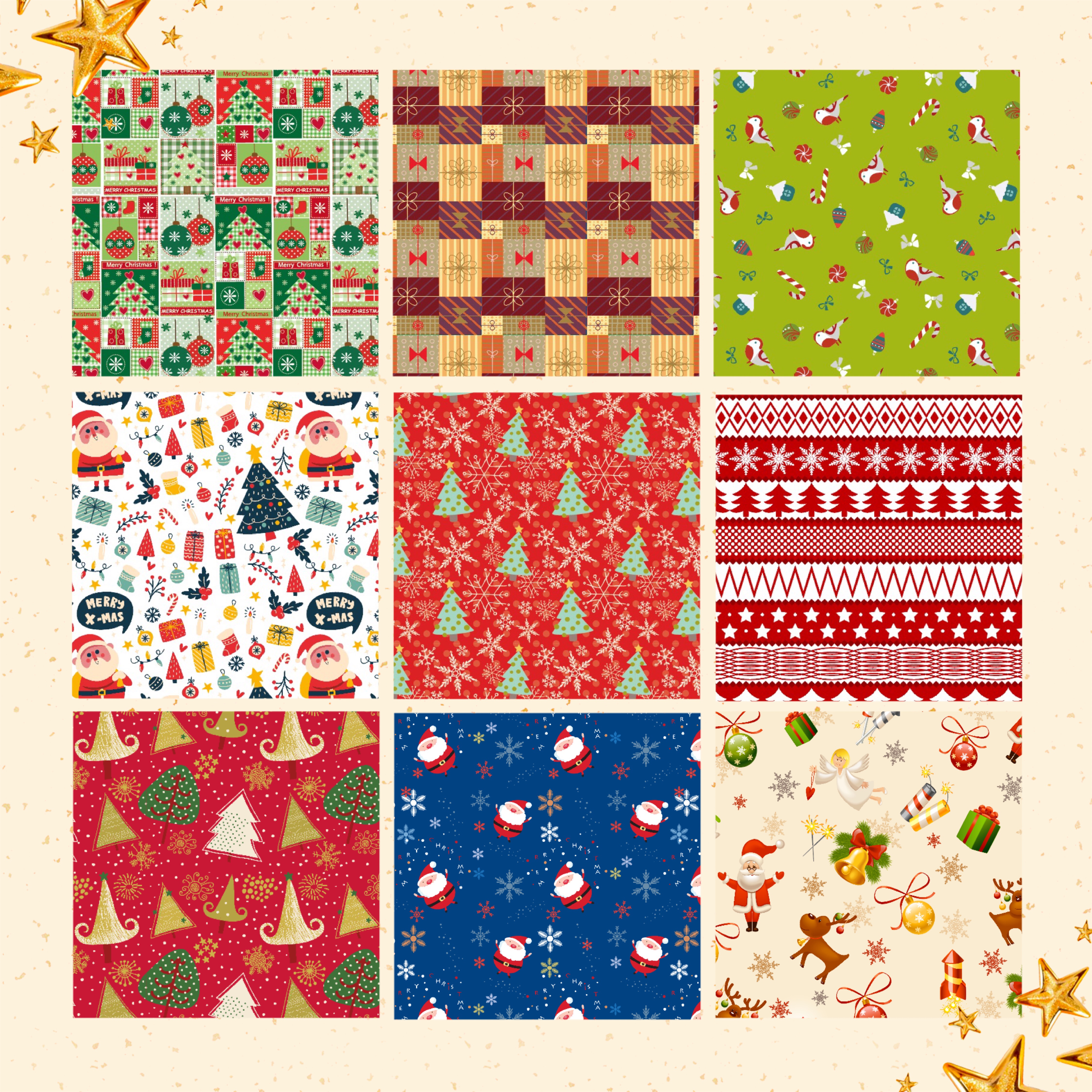 圣诞礼物纸白底实物图