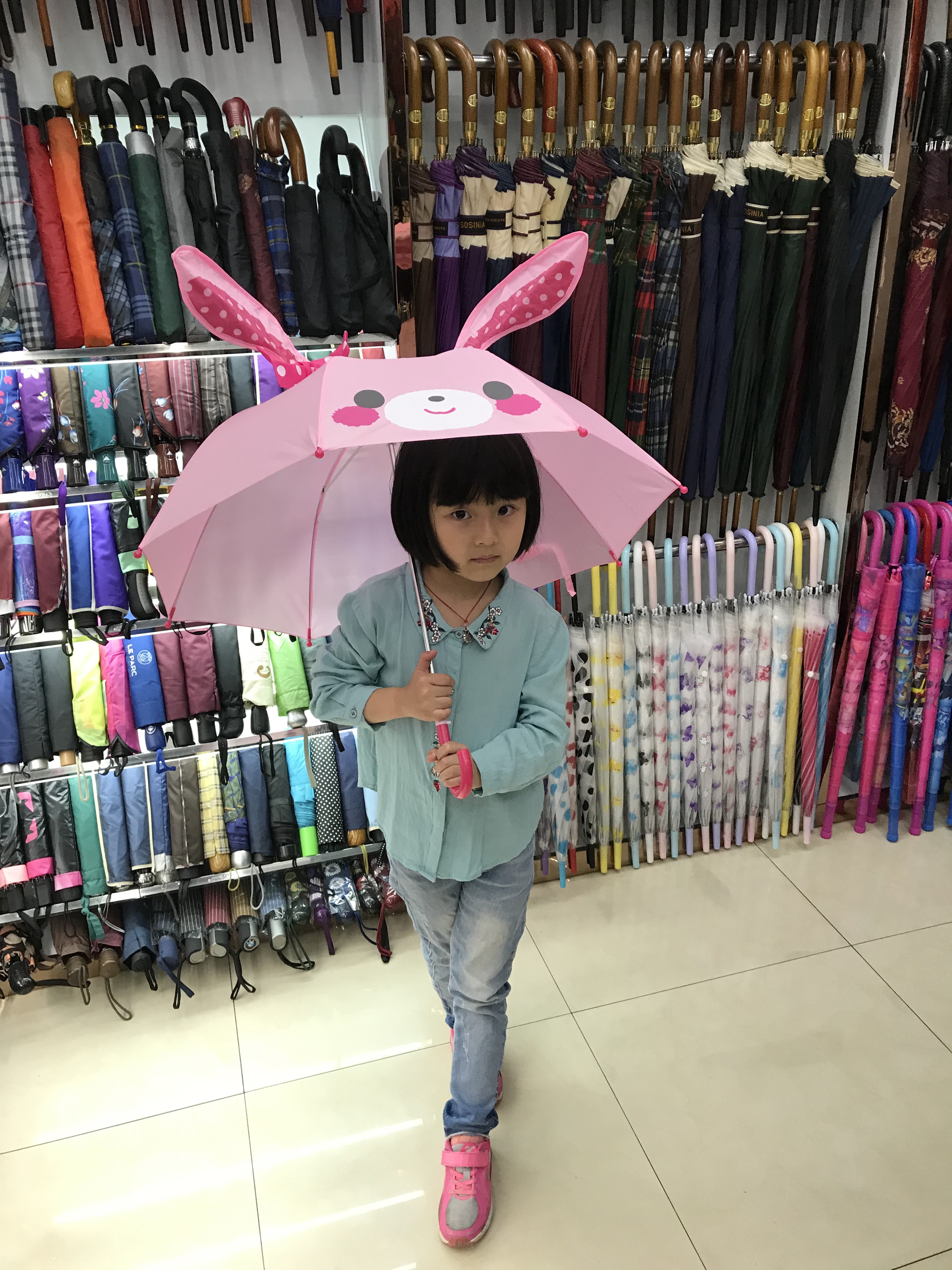 Modeling Umbrella Children's Umbrella Girl Toddler Round Boy Baby Child Primary School Princess Portable Creative Easy To Put Away Small Cute Mini Ear Umbrella Item Picture