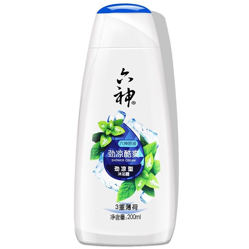 六神沐浴露劲凉酷爽沐浴露450ml三重薄荷清凉冰爽沐浴液详情图4