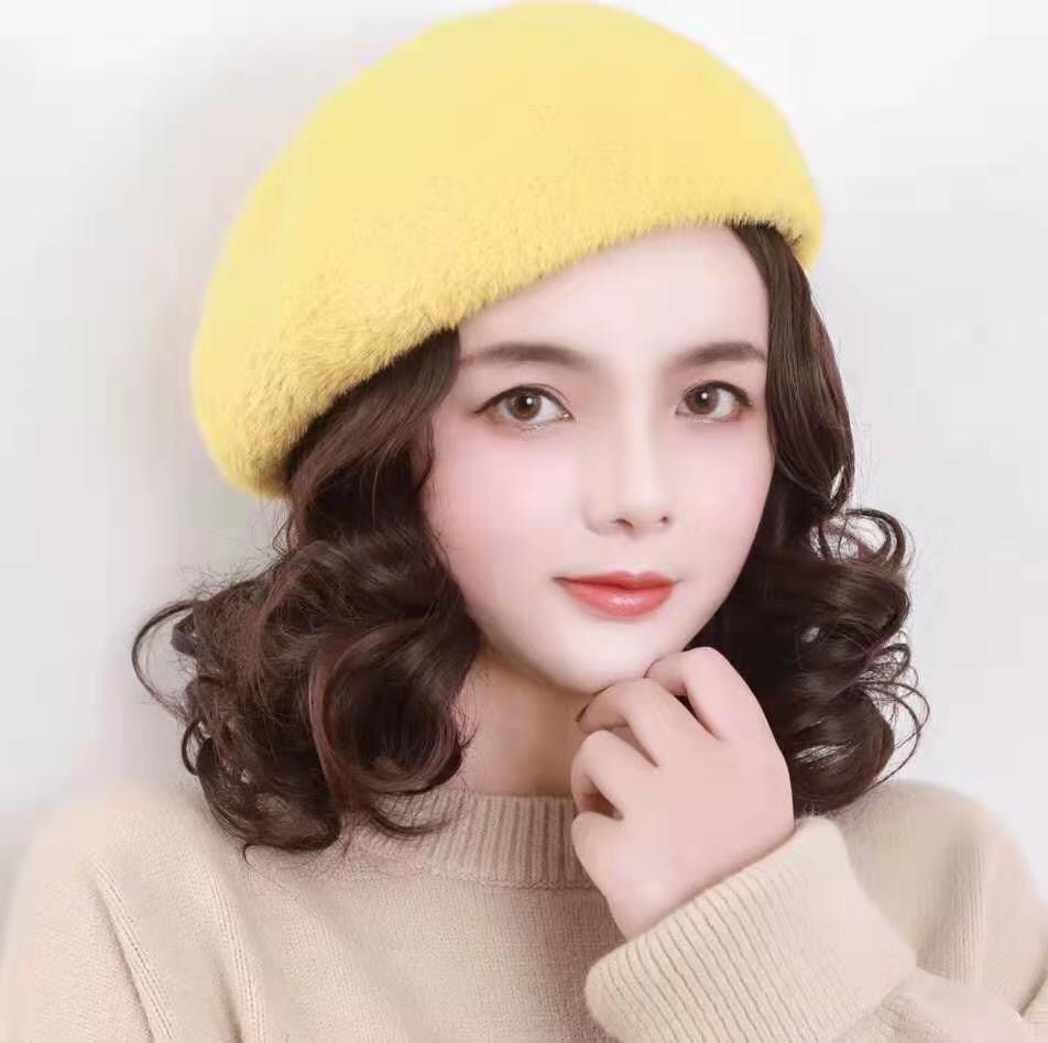Korean plush wigs and hats details Picture