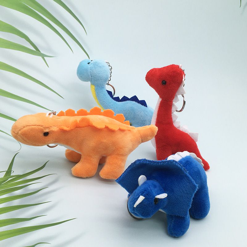 Simplified dinosaur plush toys, herbivorous dragon, Brachiosaurus, Triceratops pendants, claw machine gifts, cross-border wholesale supply
