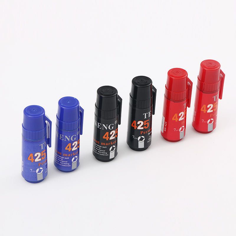 Large size marker special 425 POP advertising pen 7MM square tip oil marker wholesale Specification drawing