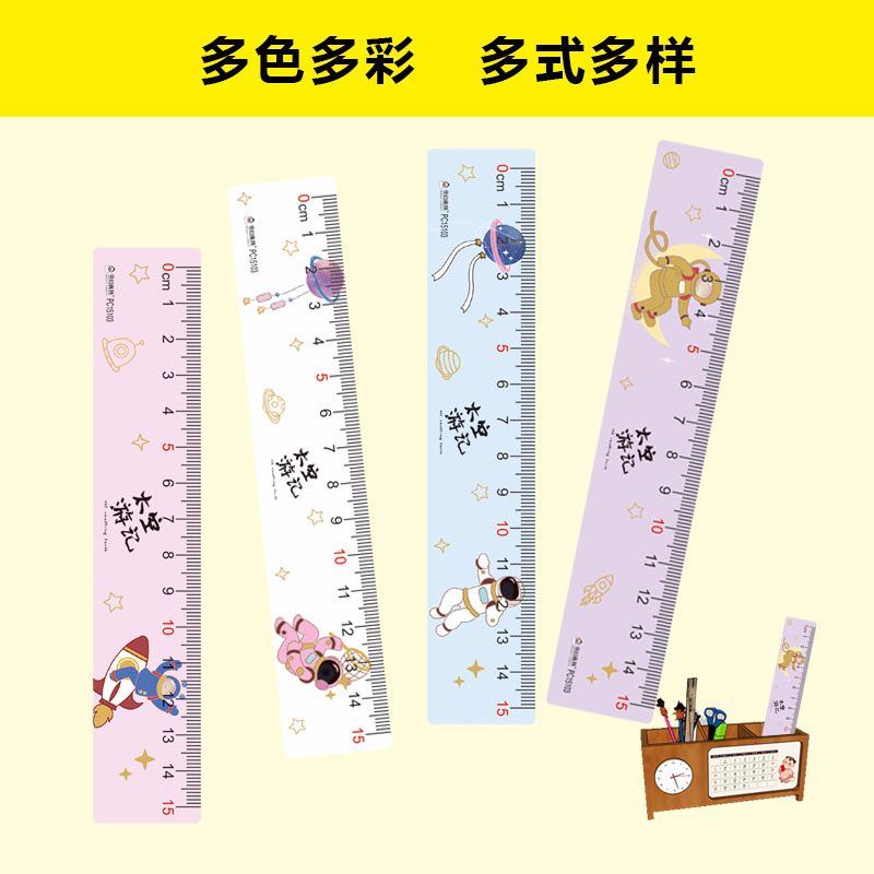 Factory direct sales of PVC ruler set, color ruler set, four-piece set pic 3