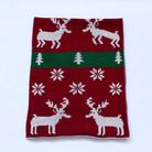 圣诞节小鹿针织围巾