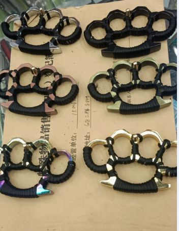 Finger tiger four finger knuckle knuckle sleeve legal defense 6 color tie rope thickened style 808