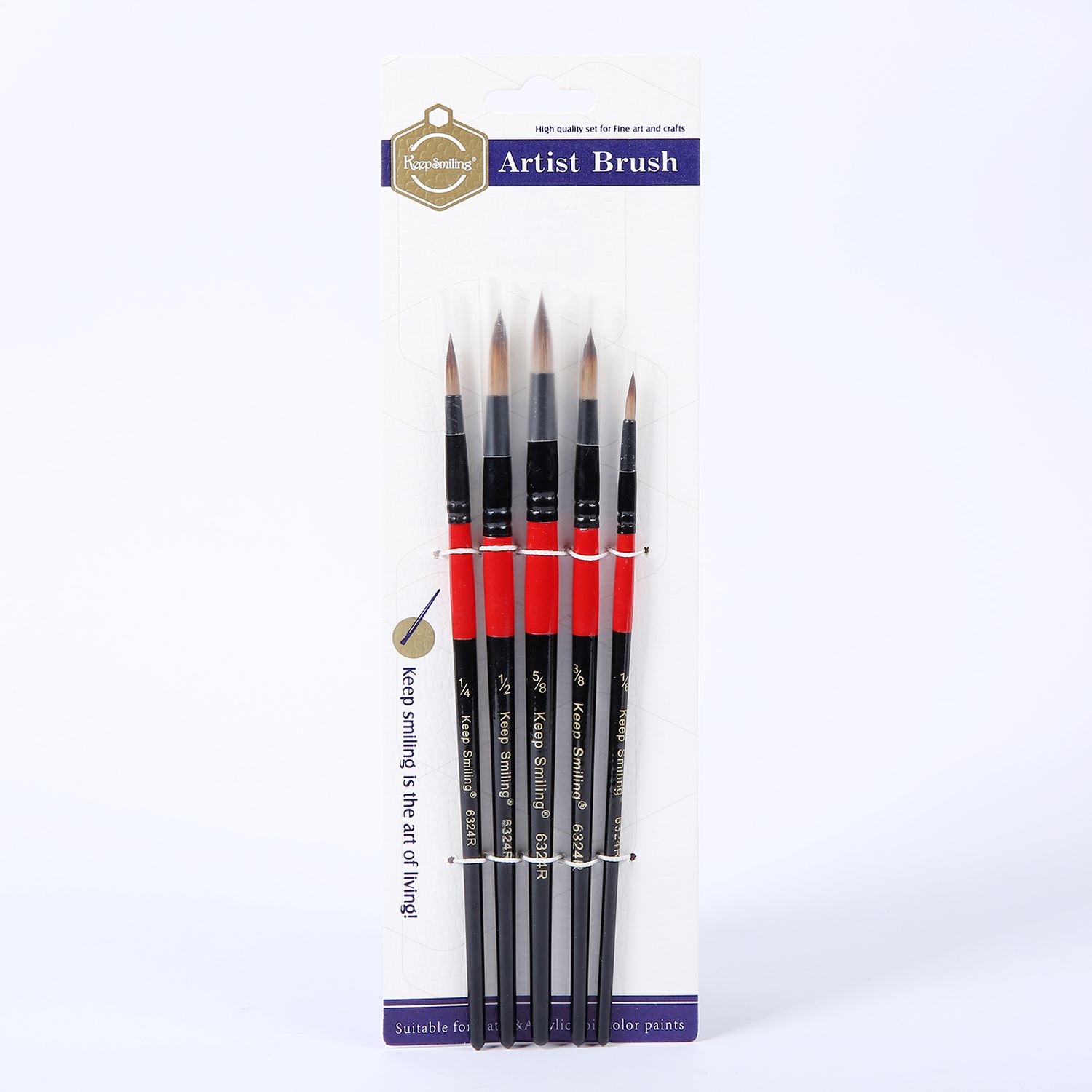 5 tubes of black aluminum paint brush nylon wool painting brush watercolor acrylic paint brush painting art painting supplies