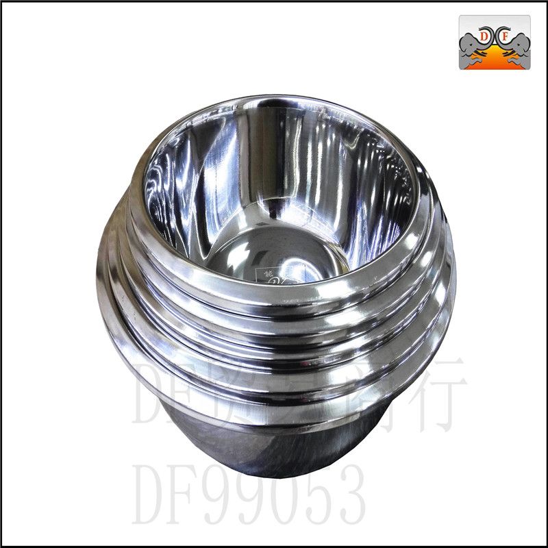 DF99053 不锈钢防溢盆 反边面盆 不锈钢盆 加厚汤盆 厨房酒店用品  DF TRADING HOUSE