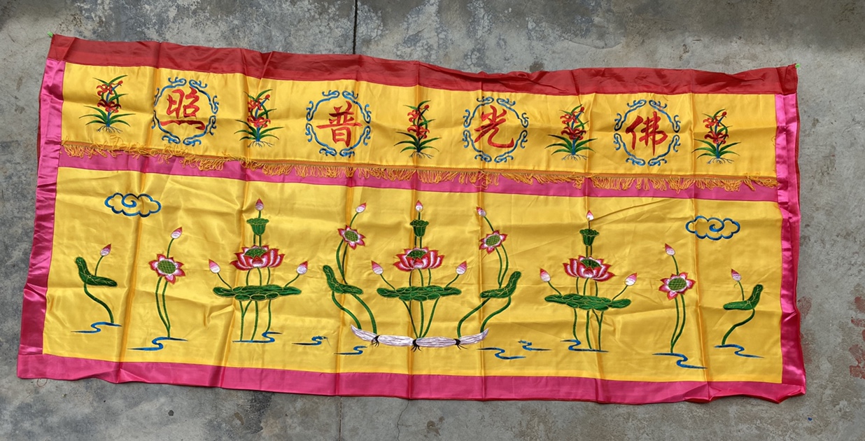 Lotus table bezels, Buddhist supplies