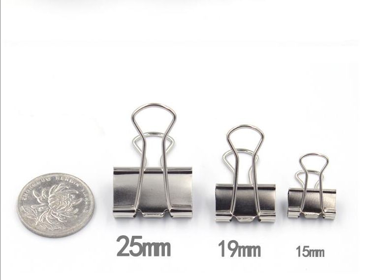 卡卡五金 2303银色长尾夹(Long tail clip, silver)19mm文具用品详情图2