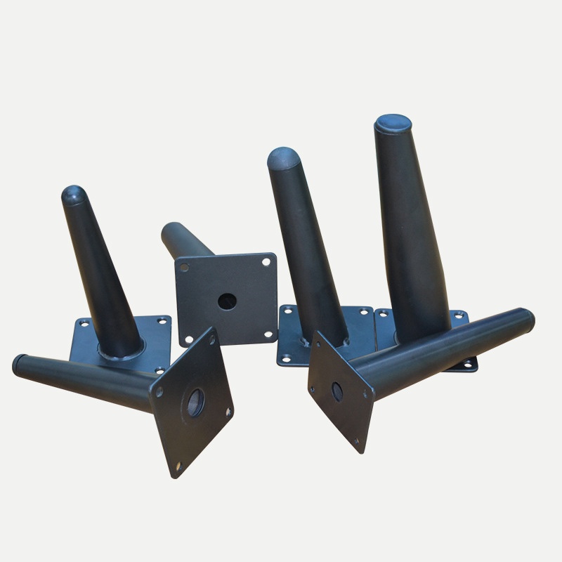 Factory direct sales of European-style hardware feet, metal electroplated inclined feet, sofa feet, cabinet feet, sofa legs, conical pipe feet details Picture