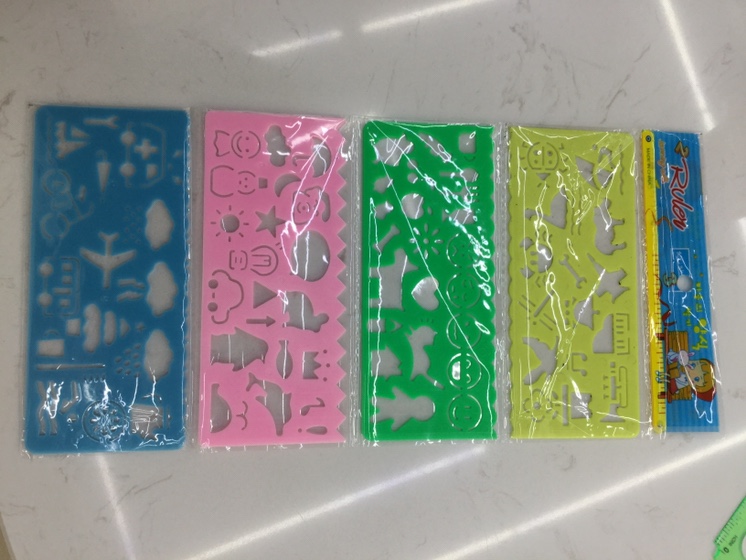 Large scratch painting template