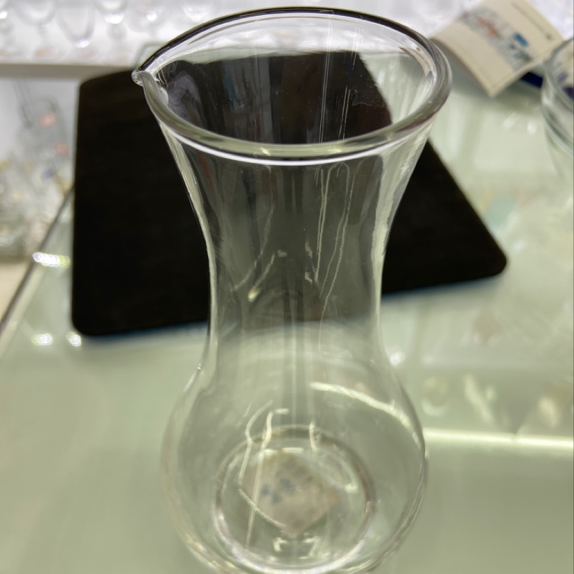 长颈透明玻璃瓶玻璃器皿大气美观简约现代风格细节图